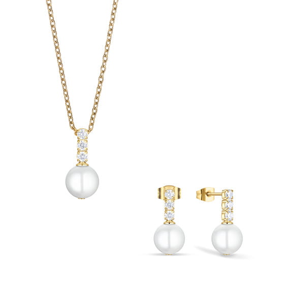 Arctic Pearls | polished gold | Arctic-Pearl-Set-gold