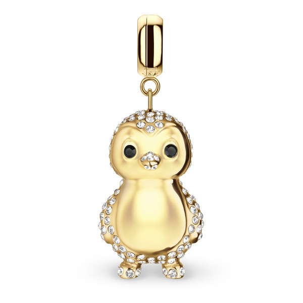 Polar Penguin Charm gold
