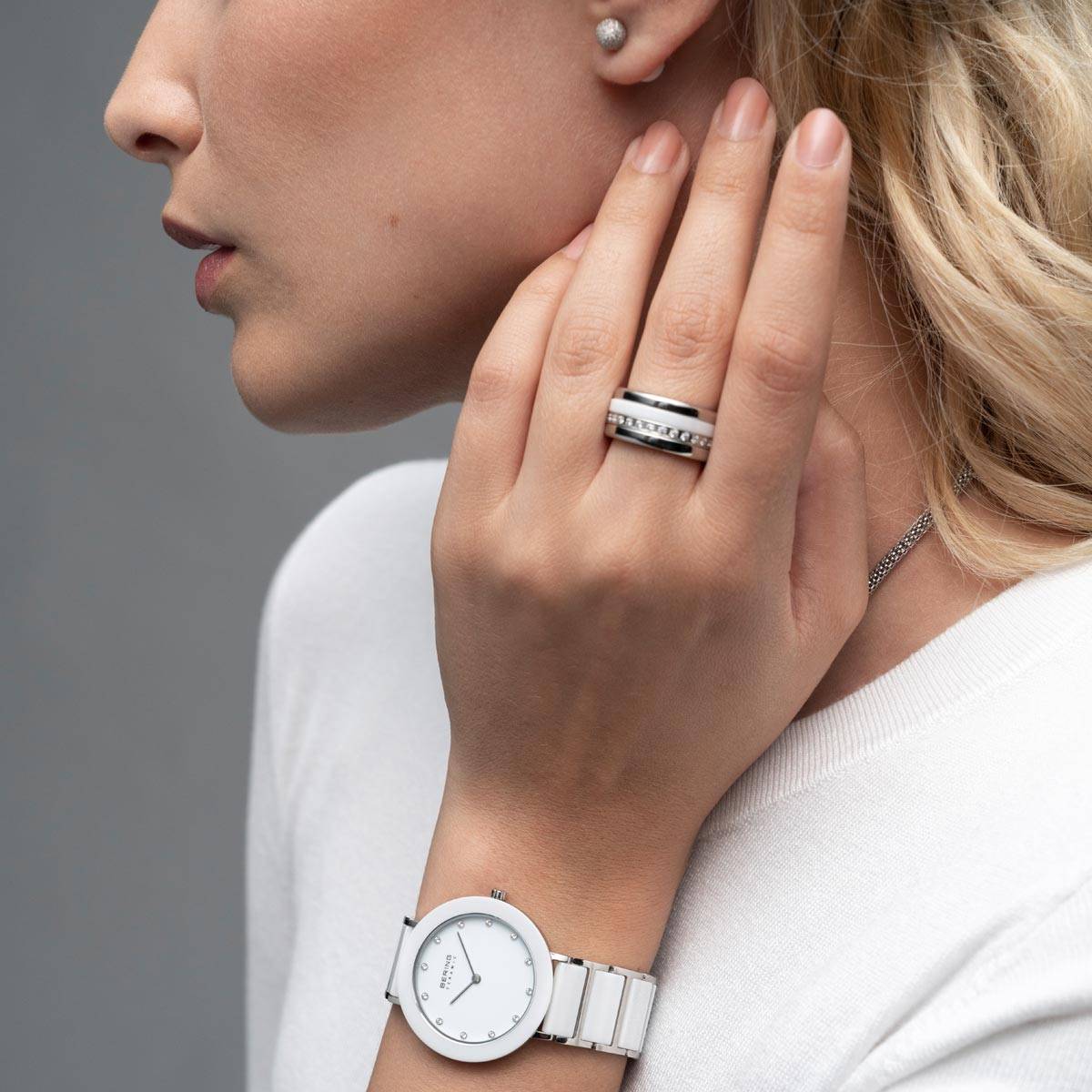berw36 ベーリング腕時計 セラミック11435-754 ホワイト 白 北欧 Ceramic | polished silver | 11435-754 | BERING ® | Official