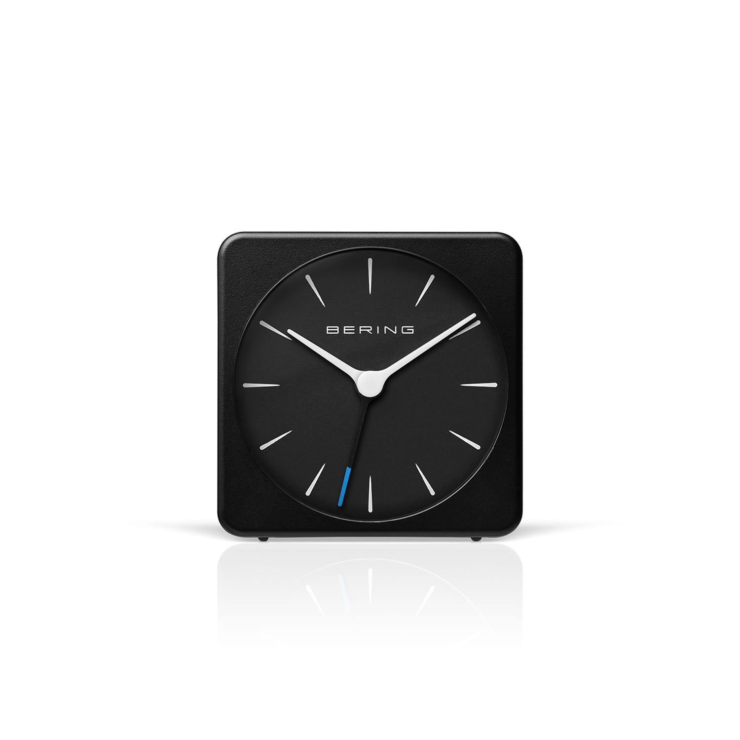 BERING Alarm Clock 66 mm in Diameter White and White 90066-22S Runs Particularly Quietly Simple and Modern Nordic Design 