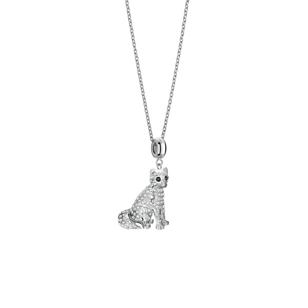 Polar Fox Necklace Set silber