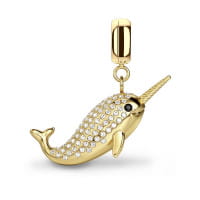 Polar Animals | polished gold | PolarNarwhale-2