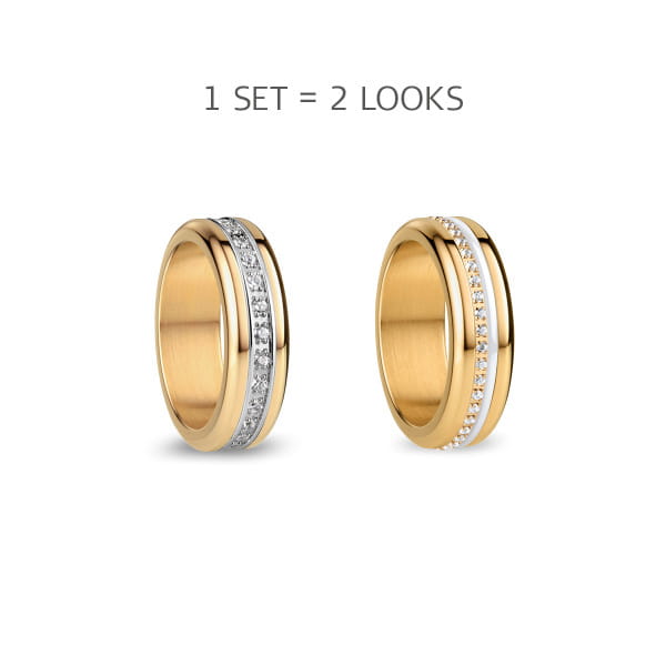 Arctic Symphony | polished gold | Symphony-Set-BiColour2