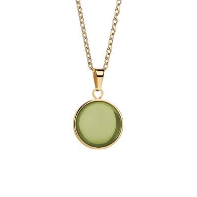 Lucky Bean, collana ciondolo portafortuna con Zircone - Gioielleria