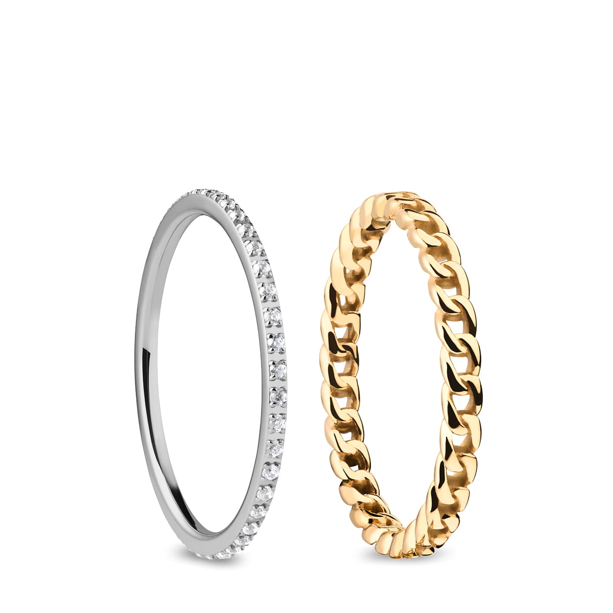 BERING Arctic Symphony Anello Uomo | Acciaio Inossidabile Spazzolato | Design Danese Minimalista