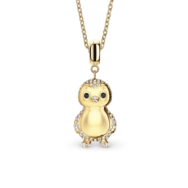 Polar Penguin Necklace gold