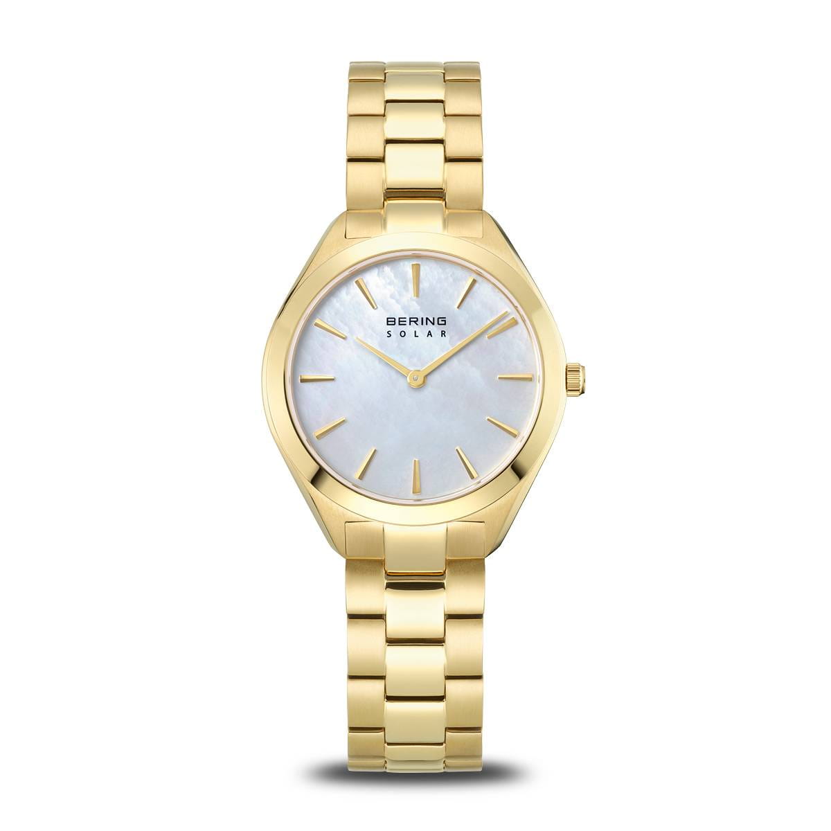 【1度着用】BERING Ladies Scandinavian Solar Two Tone Solar Bering Watch – Cape Cod Jewelers