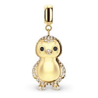 Polar Penguin Charm gold
