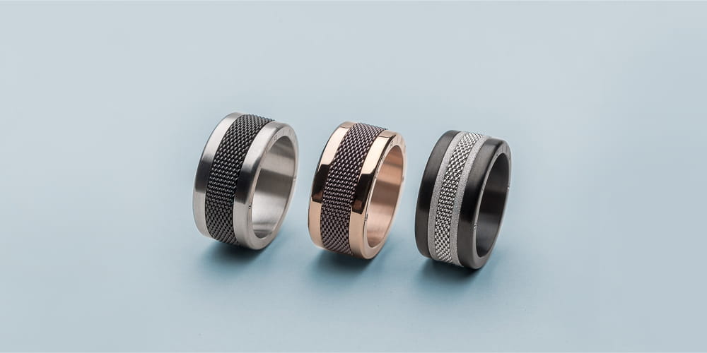 Bering Inner Ring Close Knurled Stainless Steel 579-20-x1 Gold 