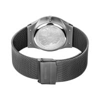 BERING Orologio Uomo Solar 14442-077 – Grigio Spazzolato, Vetro Zaffiro