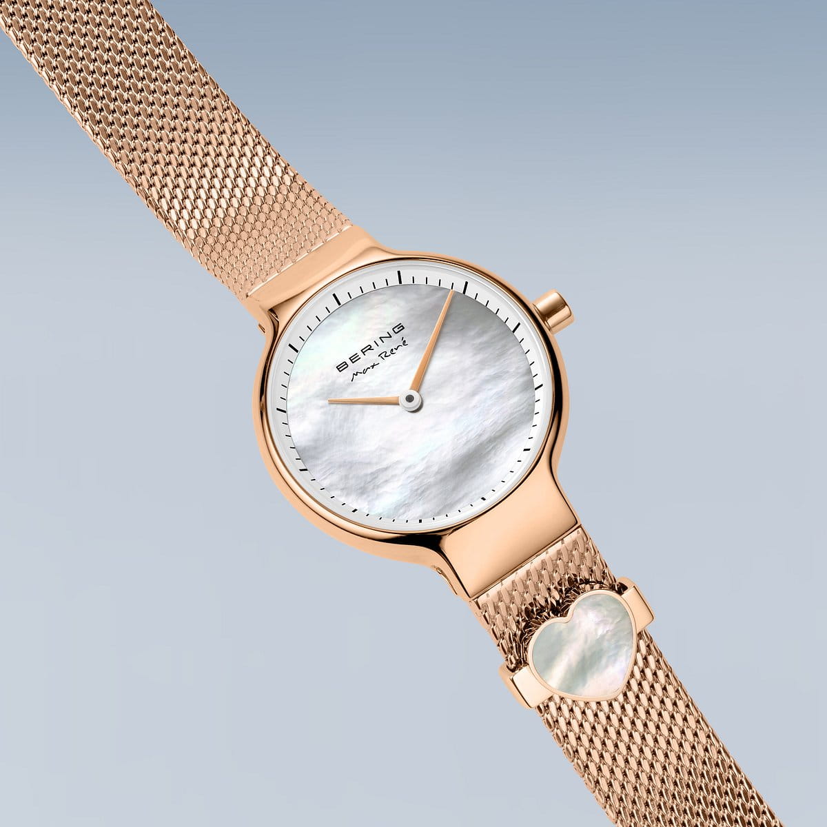 BERING Bracciale Donna Arctic Symphony - Oro Rosa Lucido 624-37-062 - Acciaio Inossidabile 316L - Design Danese
