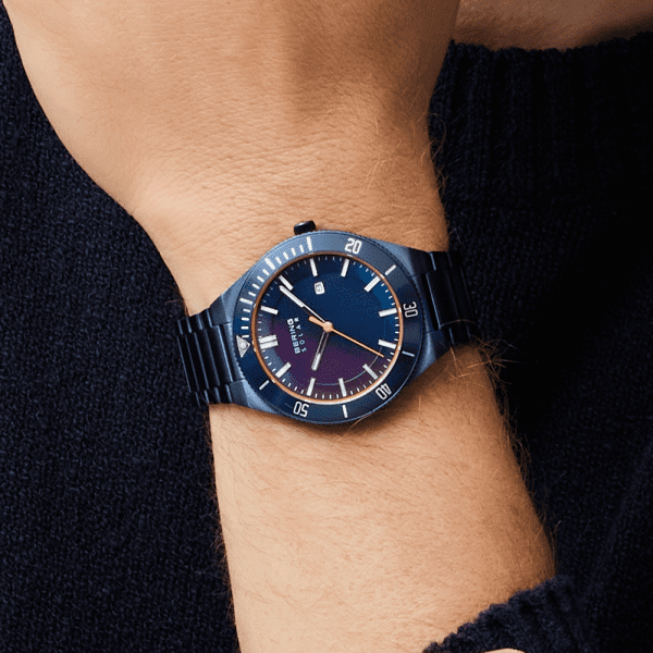 Solar | polished/brushed blue | 14442-797
